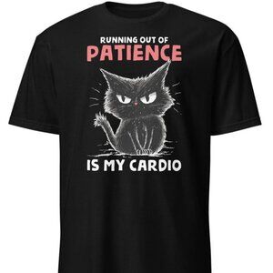Running Out of Patience T-Shirt | Funny Angry Cat Tee